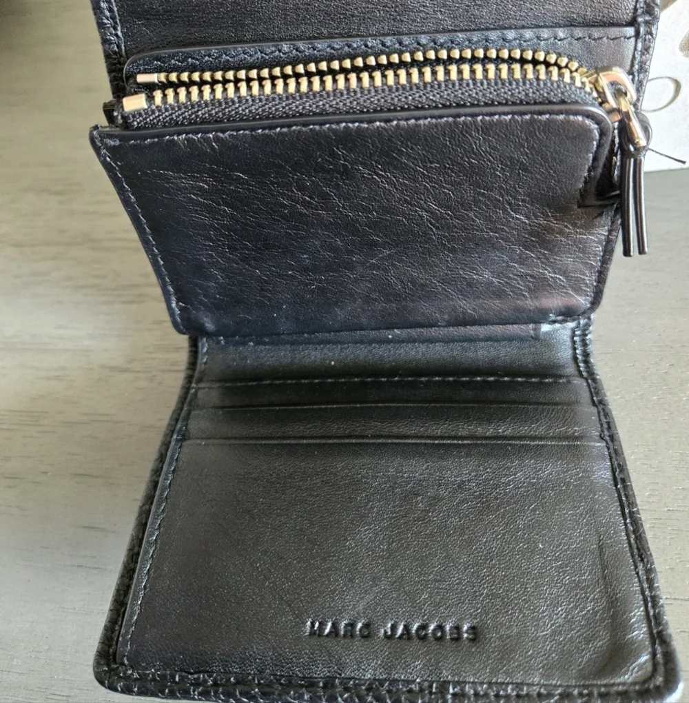 Marc Jacobs Black Leather Wallet/Card Case
